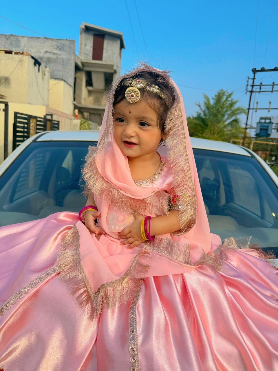 Blush pink lehenga set